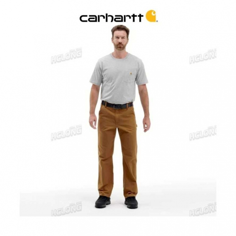 Carhartt Loose Fit Washed Duck Utility Work Pant Brown | TH0001664