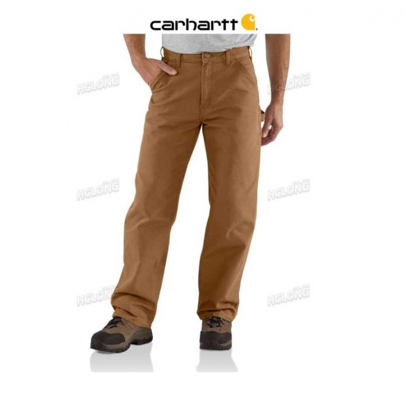 Carhartt Loose Fit Washed Duck Utility Work Pant Brown | TH0001664