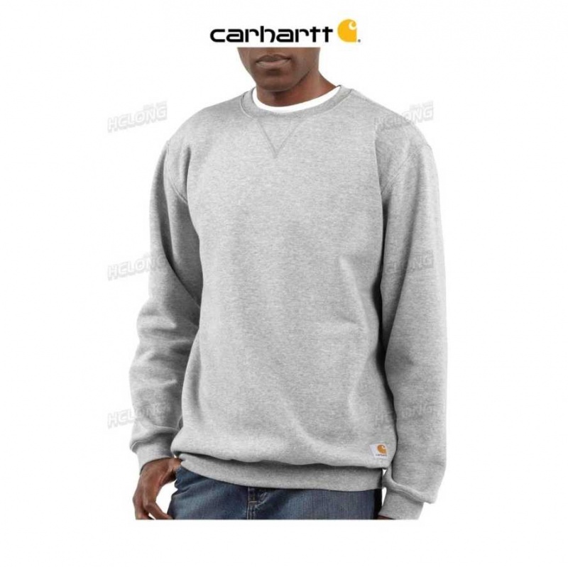 Carhartt Midweight Crewneck Sweatshirt Heather Gray | TH0000513