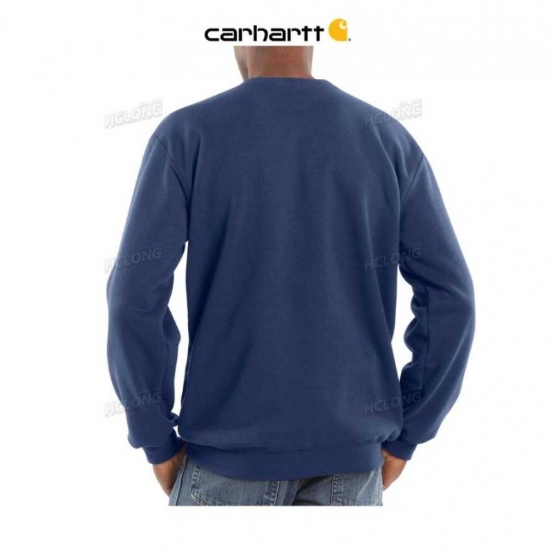 Carhartt Midweight Crewneck Sweatshirt New Navy | TH0000512