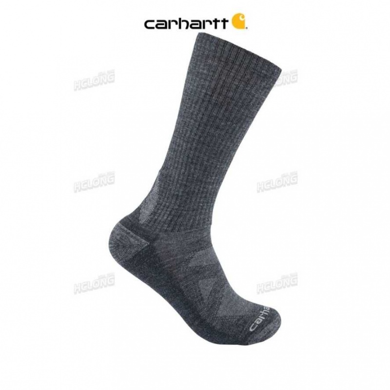 Carhartt Midweight Merino Wool Blend Boot Sock Carbon Heather | TH0001930