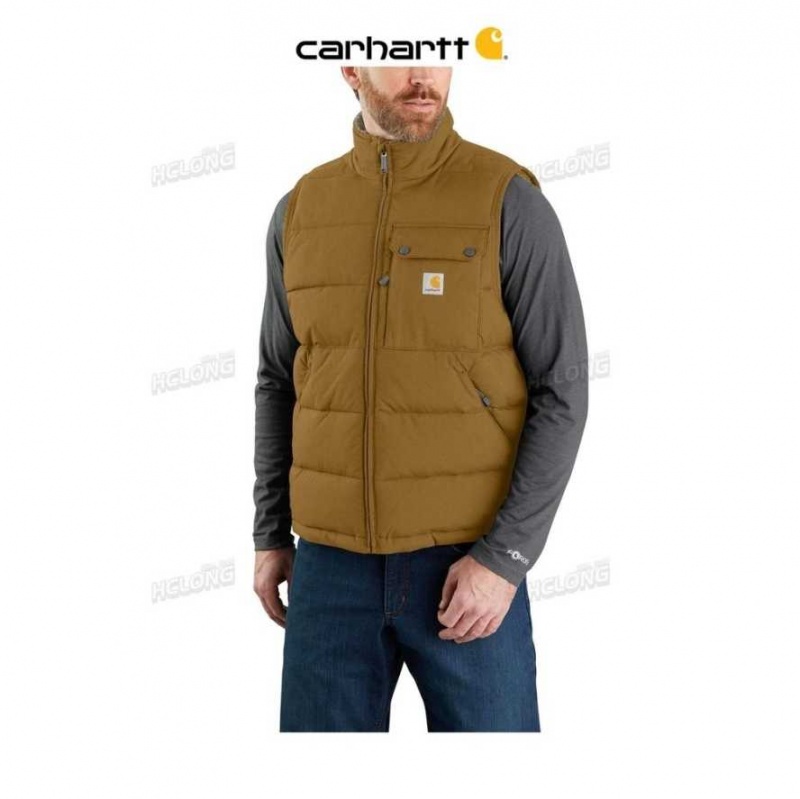 Carhartt Montana Loose Fit Insulated Vest Oak Brown | TH0002755