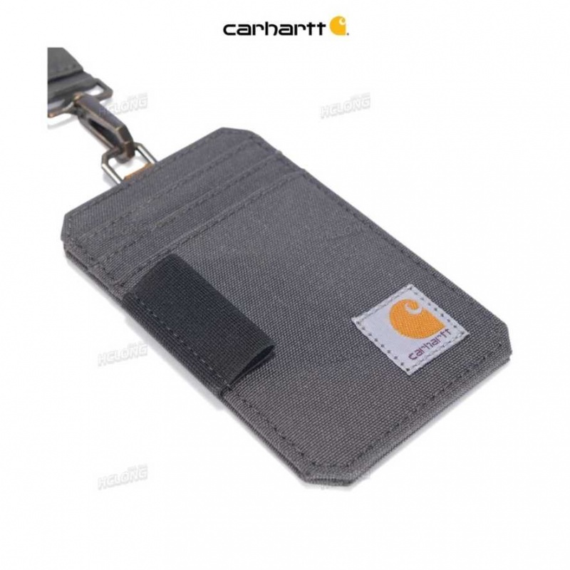 Carhartt NYLON DUCK ID HOLDER AND LANYARD Gravel | TH0002786