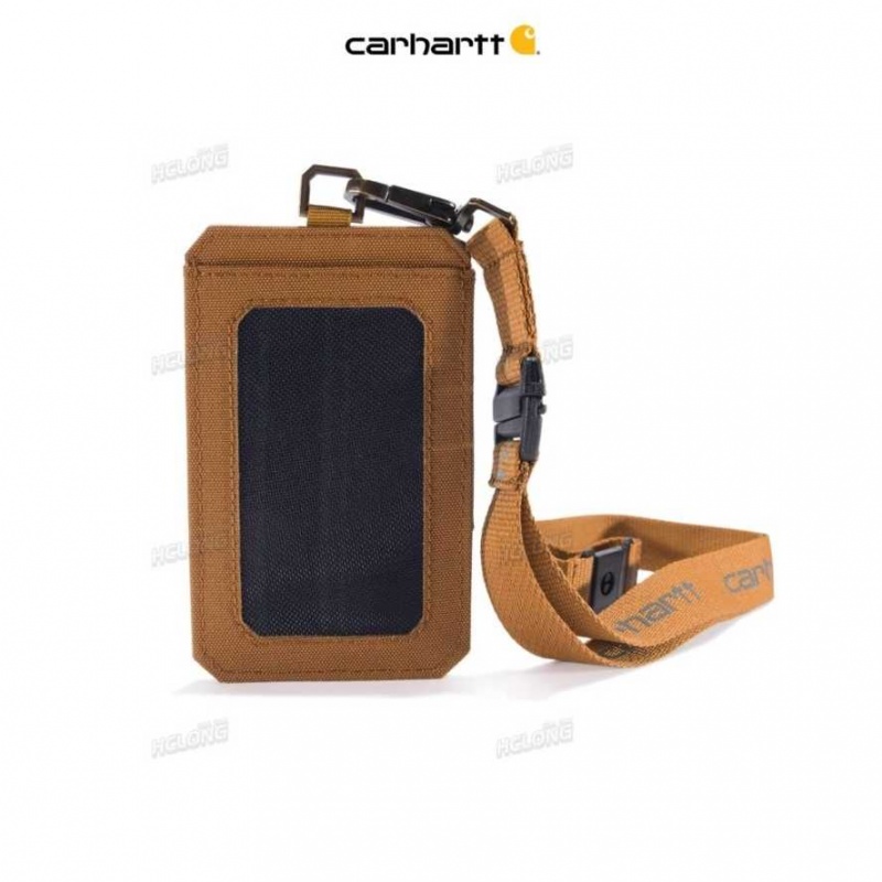 Carhartt NYLON DUCK ID HOLDER AND LANYARD Brown | TH0002788