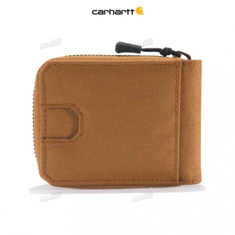 Carhartt NYLON DUCK ZIPPER WALLET Brown | TH0002778