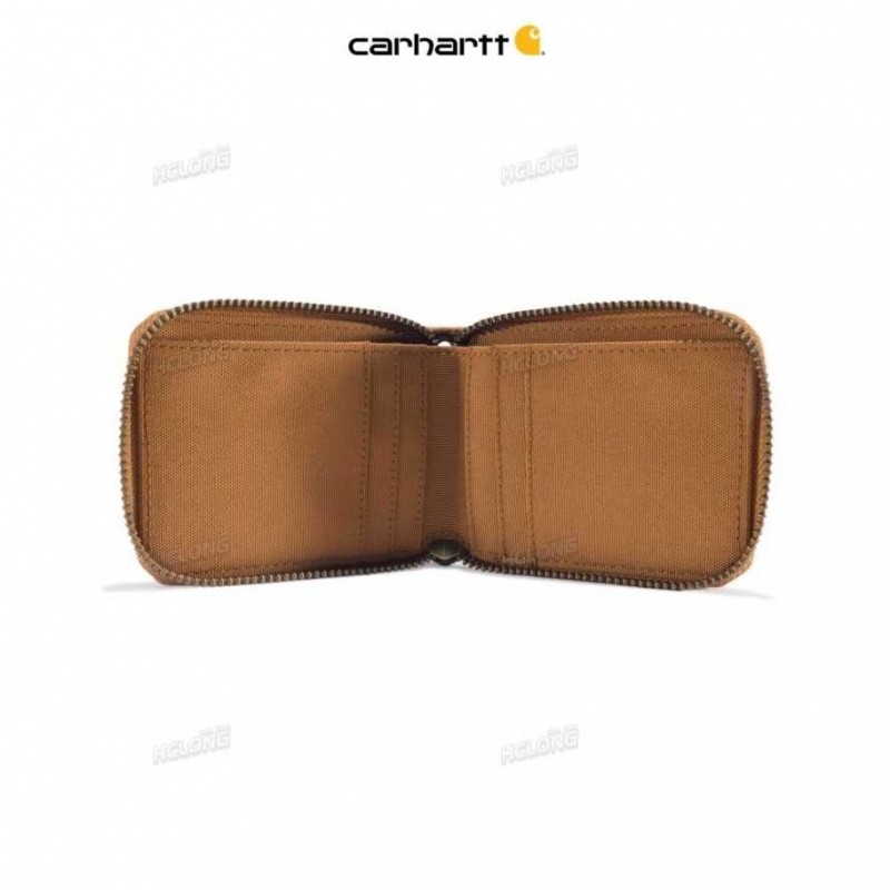 Carhartt NYLON DUCK ZIPPER WALLET Brown | TH0002778