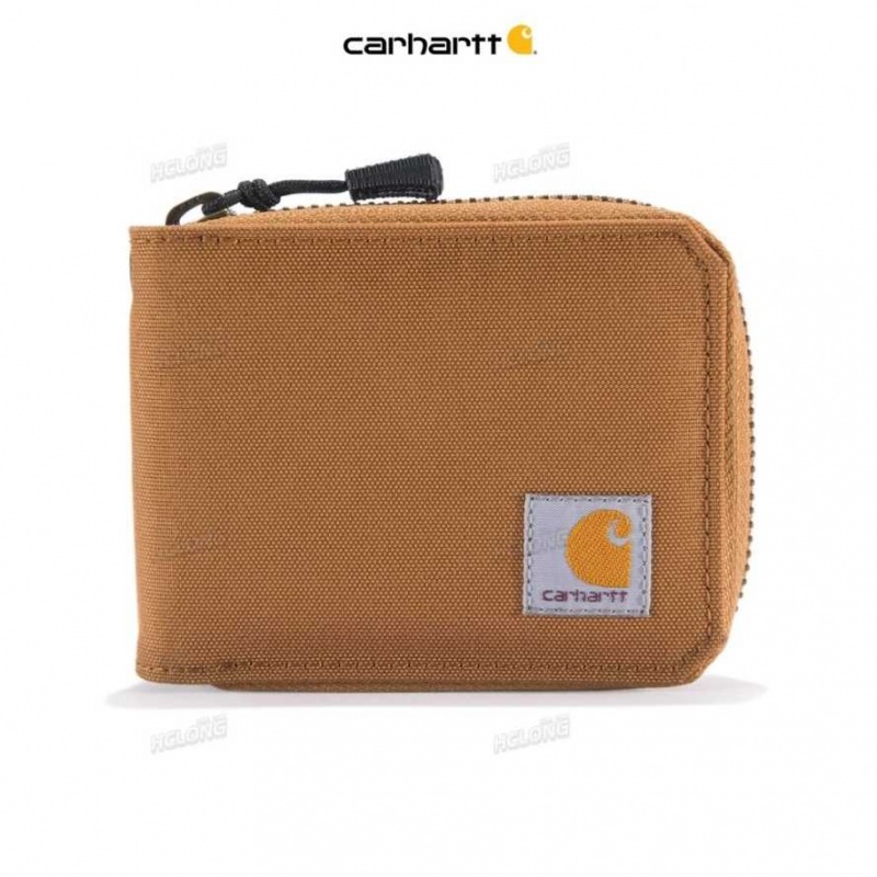 Carhartt NYLON DUCK ZIPPER WALLET Brown | TH0002778