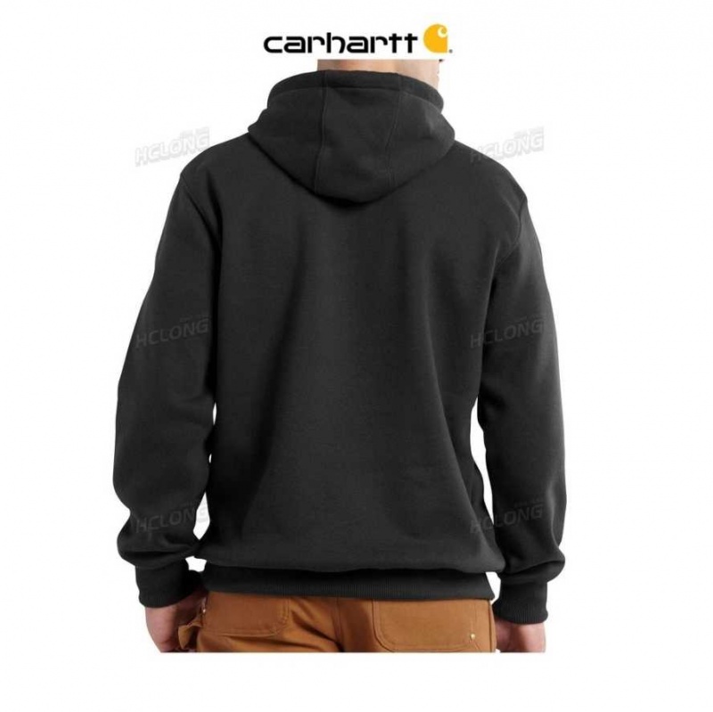 Carhartt Rain Defender Loose Fit Heavyweight Sweatshirt Black | TH0000390