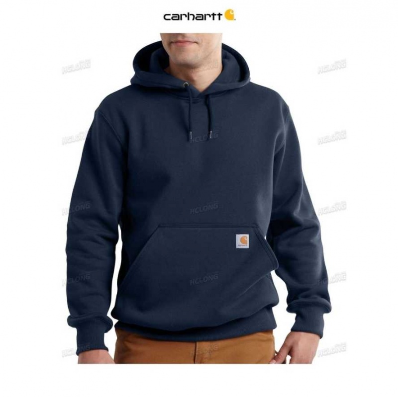 Carhartt Rain Defender Loose Fit Heavyweight Sweatshirt New Navy | TH0000393