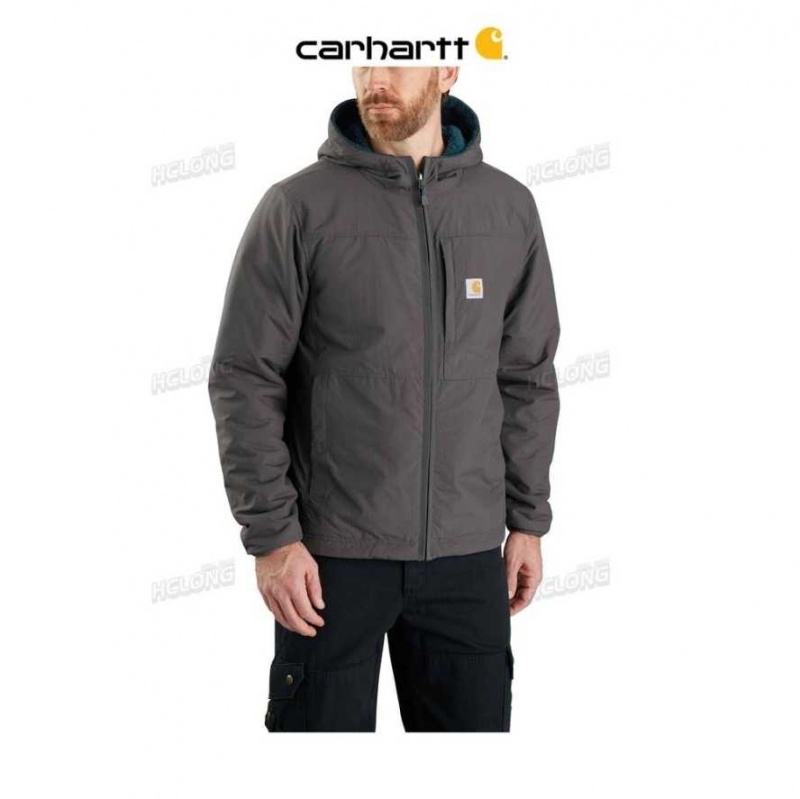 Carhartt Rain Defender Relaxed Fit Fleece Reversible Jacket Night Blue Heather / Shadow | TH0000202