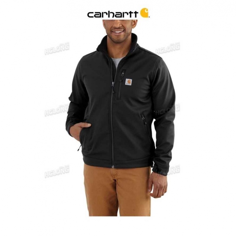 Carhartt Rain Defender Relaxed Fit Heavyweight Softshell Jacket Black | TH0000123