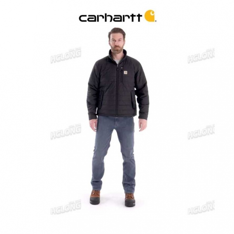 Carhartt Rain Defender Relaxed Fit Lightweight Insulated Jacket Black | TH0000129