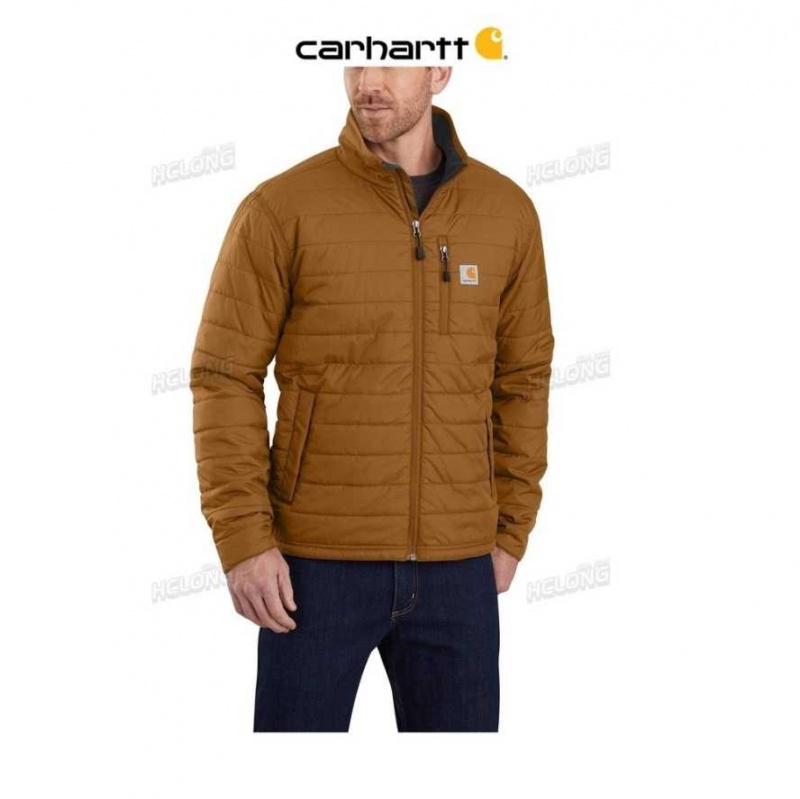 Carhartt Rain Defender Relaxed Fit Lightweight Insulated Jacket Brown | TH0000132