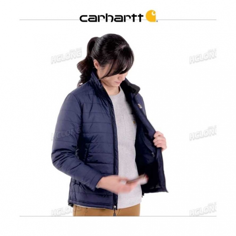 Carhartt Rain Defender Relaxed Fit Lightweight Insulated Jacket - 2 Warmer Rating Navy | TH0000176