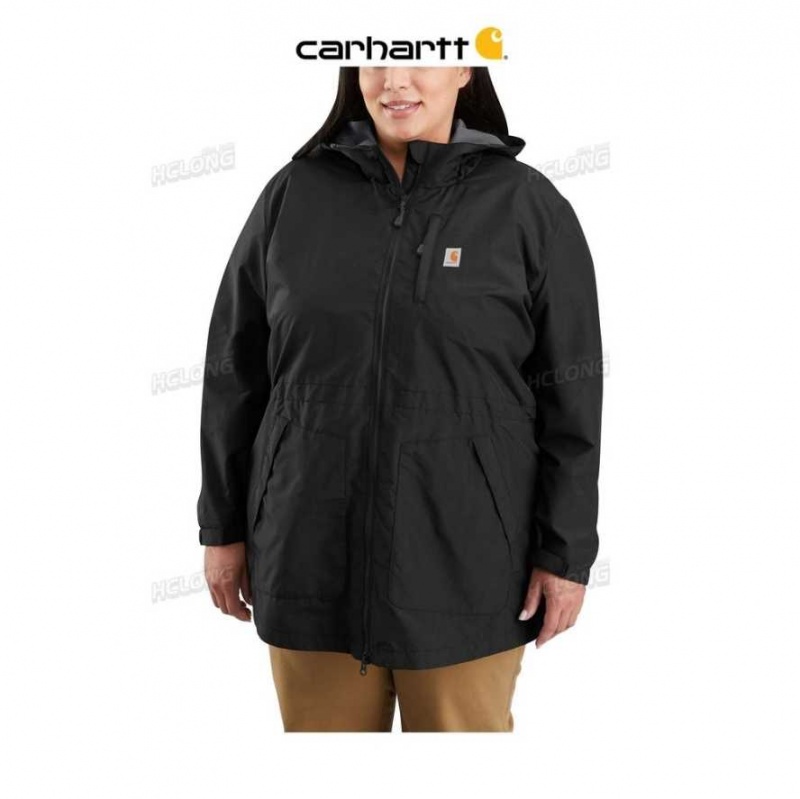 Carhartt Rain Defender Relaxed Fit Lightweight Coat - 1 Warm Rating Black | TH0000970