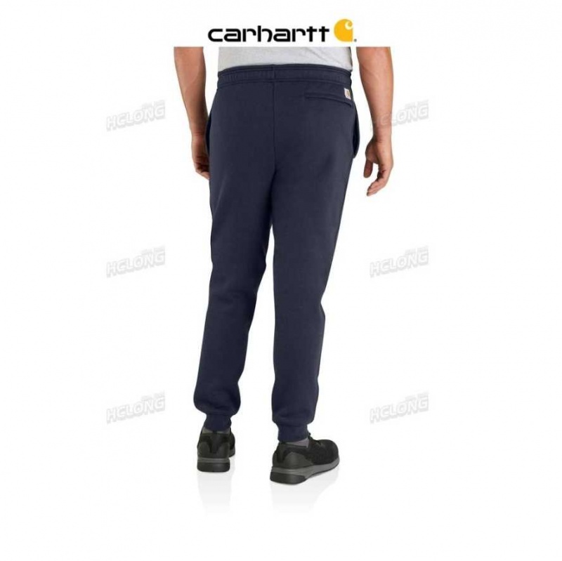 Carhartt Relaxed Fit Midweight Tapered Logo Sweatpant New Navy | TH0001660