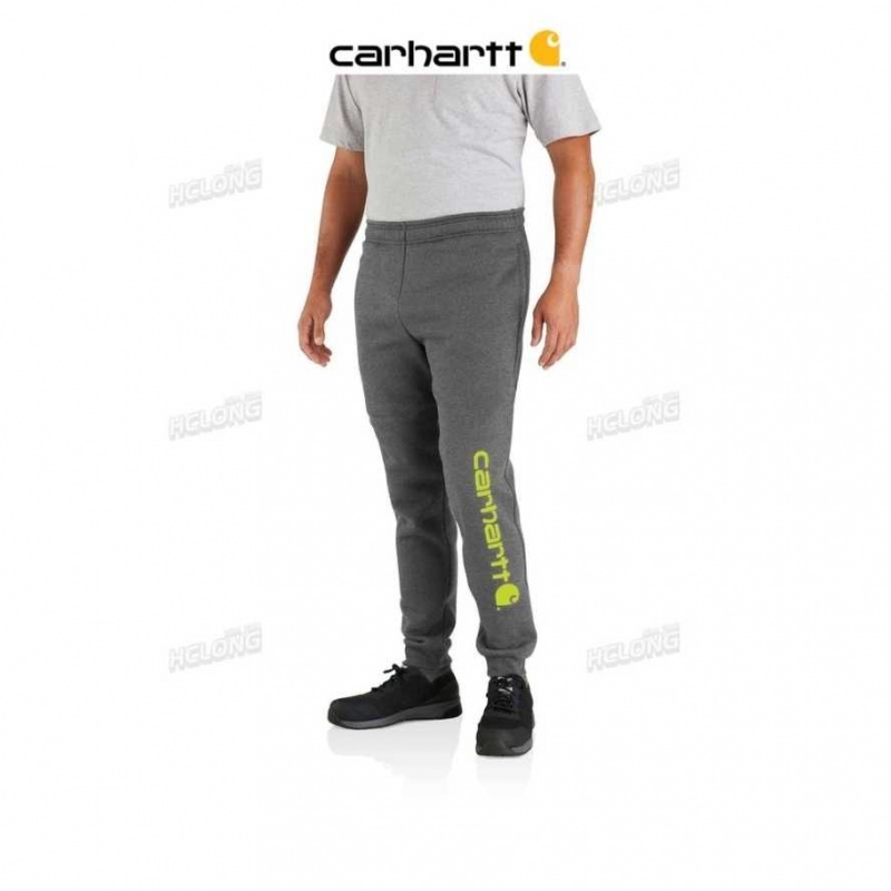 Carhartt Relaxed Fit Midweight Tapered Logo Sweatpant Carbon Heather | TH0001661