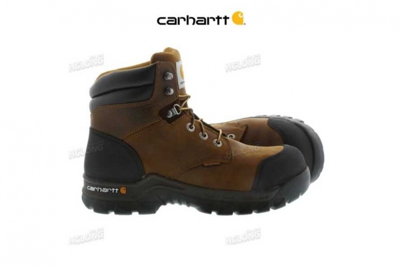 Carhartt Rugged Flex 6-Inch Composite Toe Work Boot DK BROWN OIL TANNED | TH0002833