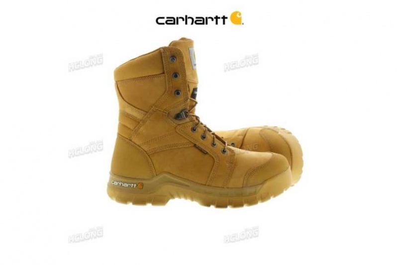 Carhartt Rugged Flex 8-Inch Insulated Non-Safety Toe Work Boot WHEAT NUBUCK | TH0002835