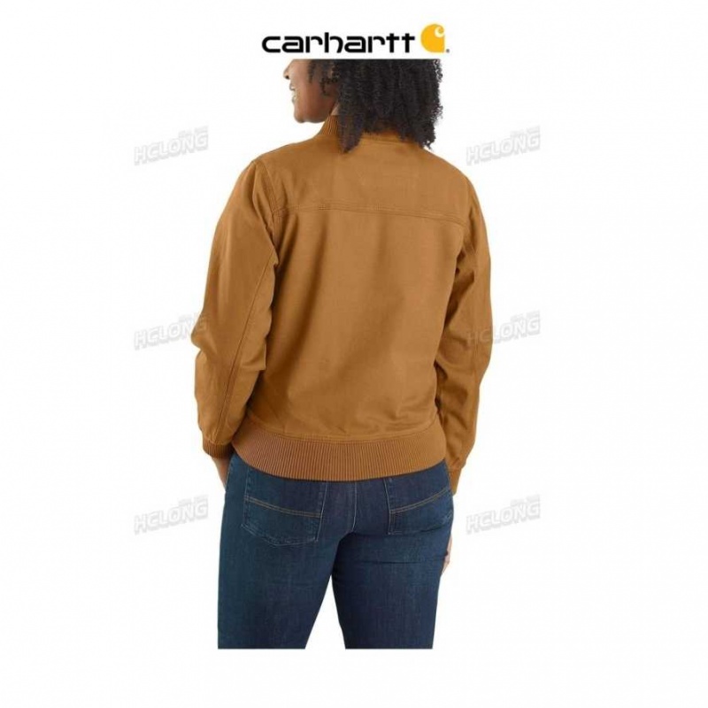 Carhartt Rugged Flex Relaxed Fit Canvas Jacket - 1 Warm Rating Brown | TH0000137