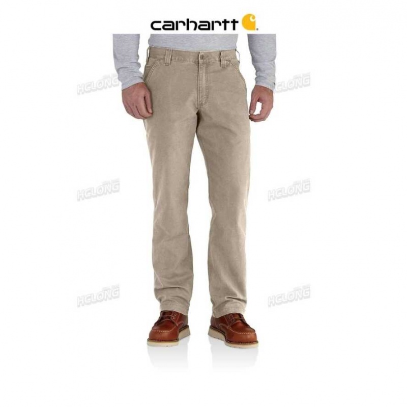 Carhartt Rugged Flex Relaxed Fit Canvas Work Pant Tan | TH0001567