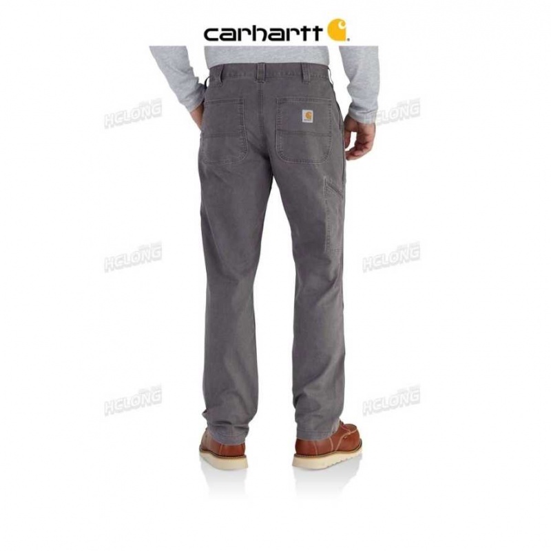 Carhartt Rugged Flex Relaxed Fit Canvas Work Pant Gravel | TH0001568