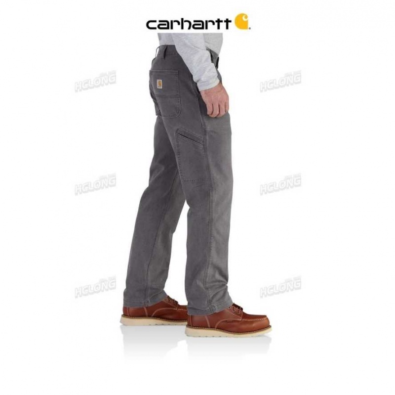 Carhartt Rugged Flex Relaxed Fit Canvas Work Pant Gravel | TH0001568