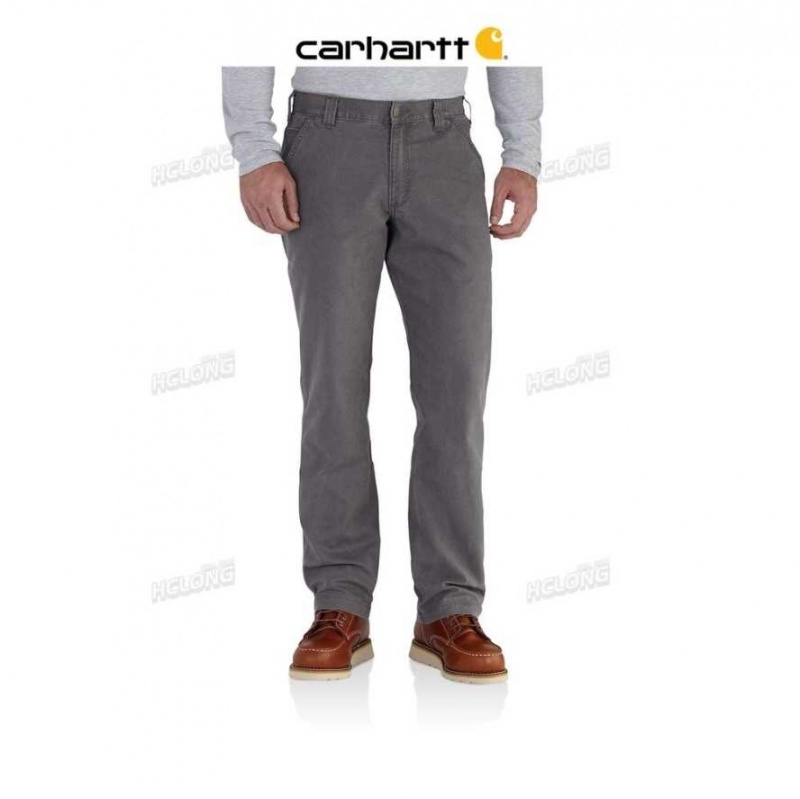 Carhartt Rugged Flex Relaxed Fit Canvas Work Pant Gravel | TH0001568