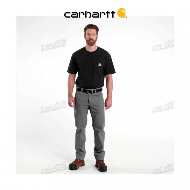 Carhartt Rugged Flex Relaxed Fit Canvas 5-Pocket Work Pant Black | TH0001576