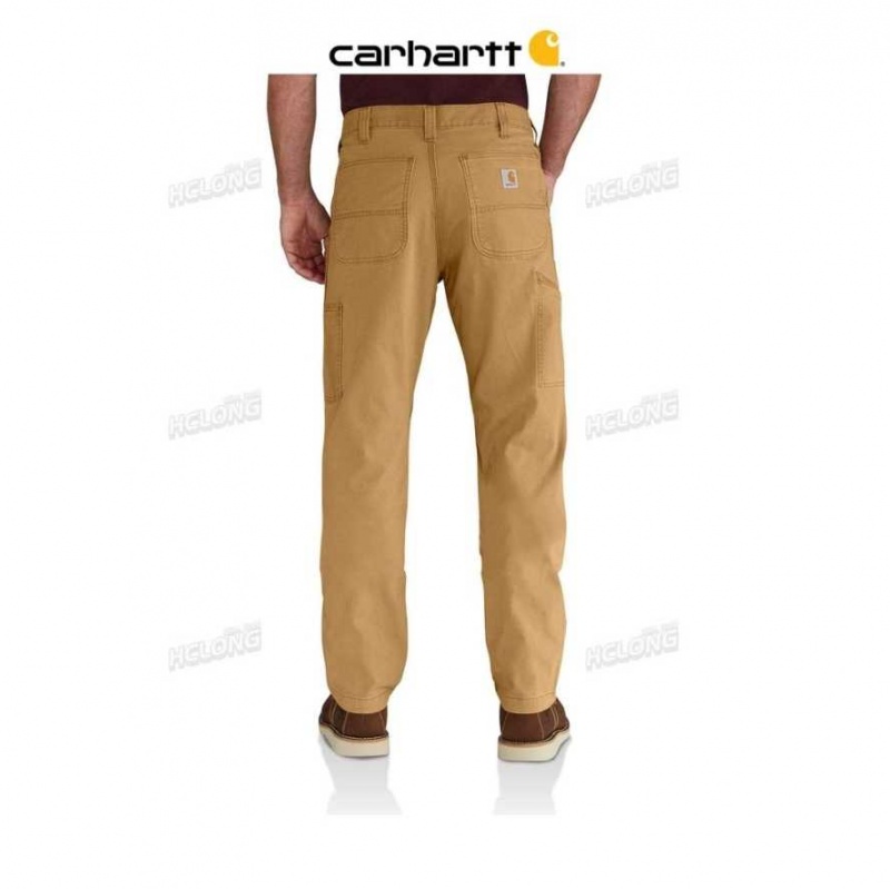 Carhartt Rugged Flex Relaxed Fit Canvas Double-Front Utility Work Pant Hickory | TH0001583