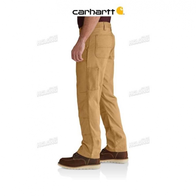 Carhartt Rugged Flex Relaxed Fit Canvas Double-Front Utility Work Pant Hickory | TH0001583