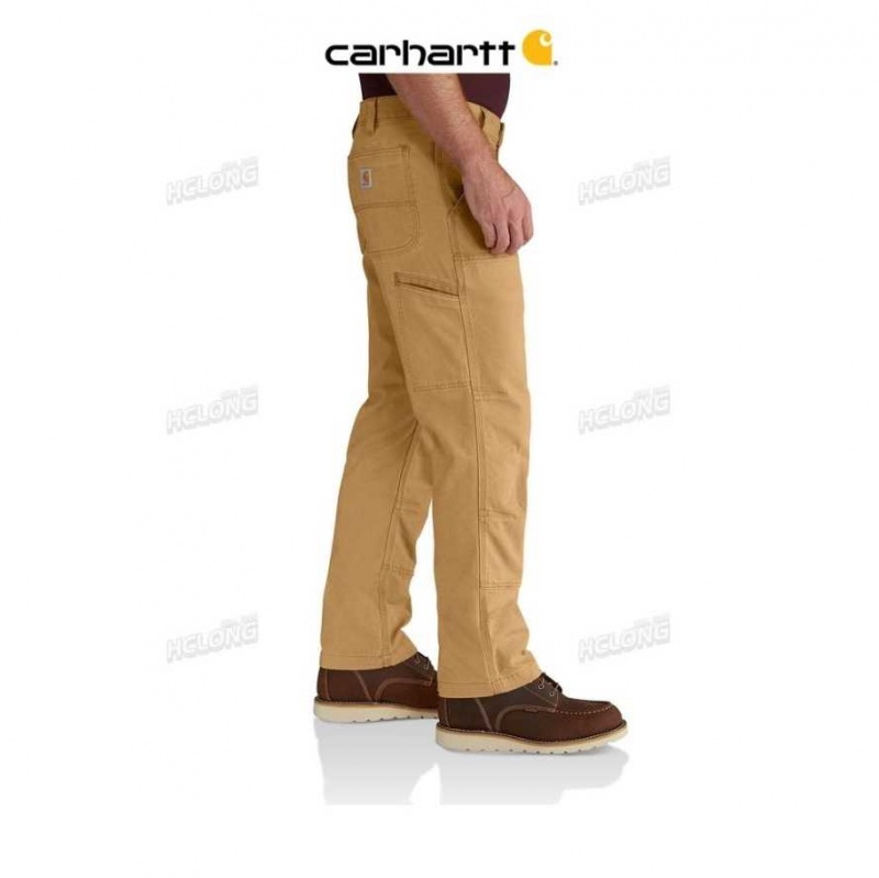 Carhartt Rugged Flex Relaxed Fit Canvas Double-Front Utility Work Pant Hickory | TH0001583