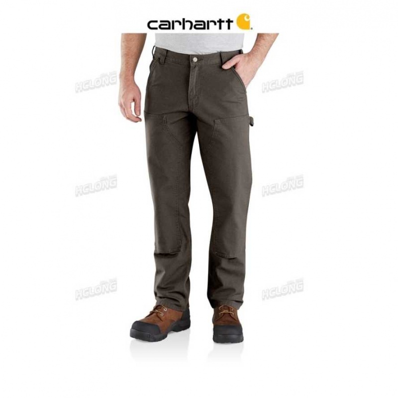 Carhartt Rugged Flex Relaxed Fit Duck Double-Front Utility Work Pant Tarmac | TH0001609