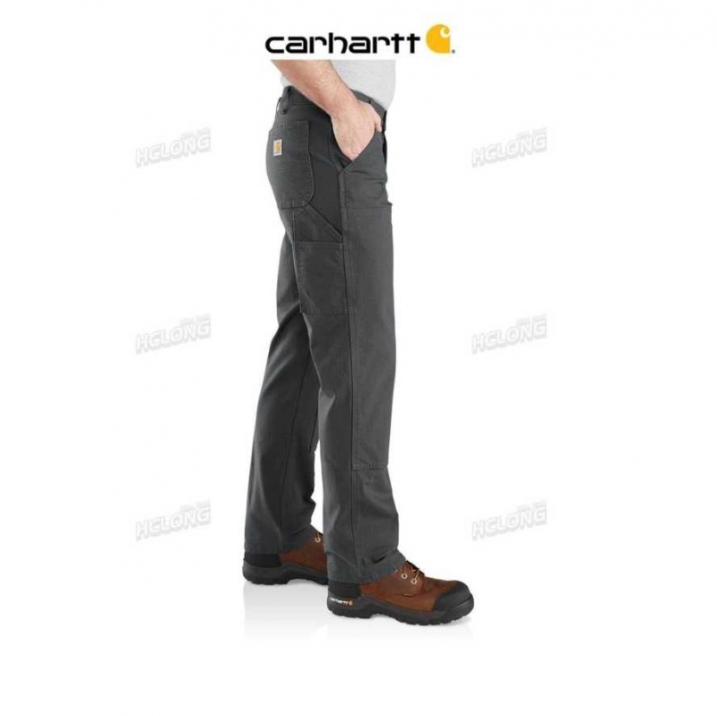 Carhartt Rugged Flex Relaxed Fit Duck Double-Front Utility Work Pant Shadow | TH0001613