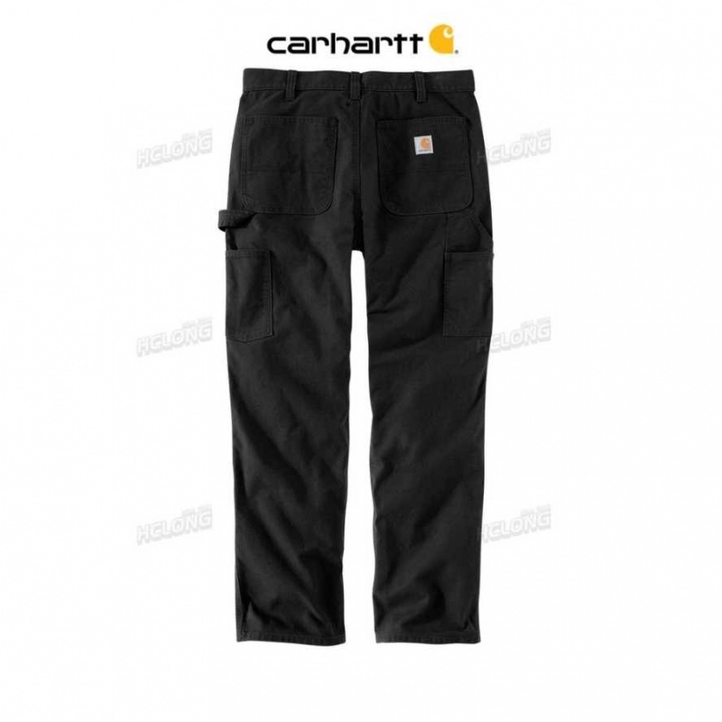 Carhartt Rugged Flex Relaxed Fit Duck Utility Work Pant Black | TH0001603