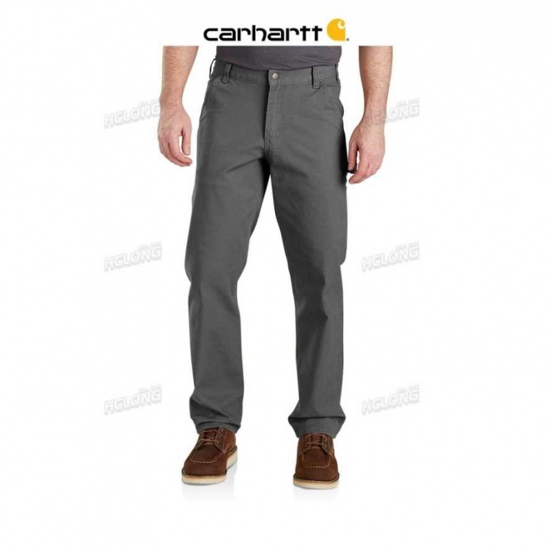 Carhartt Rugged Flex Relaxed Fit Duck Utility Work Pant Gravel | TH0001604