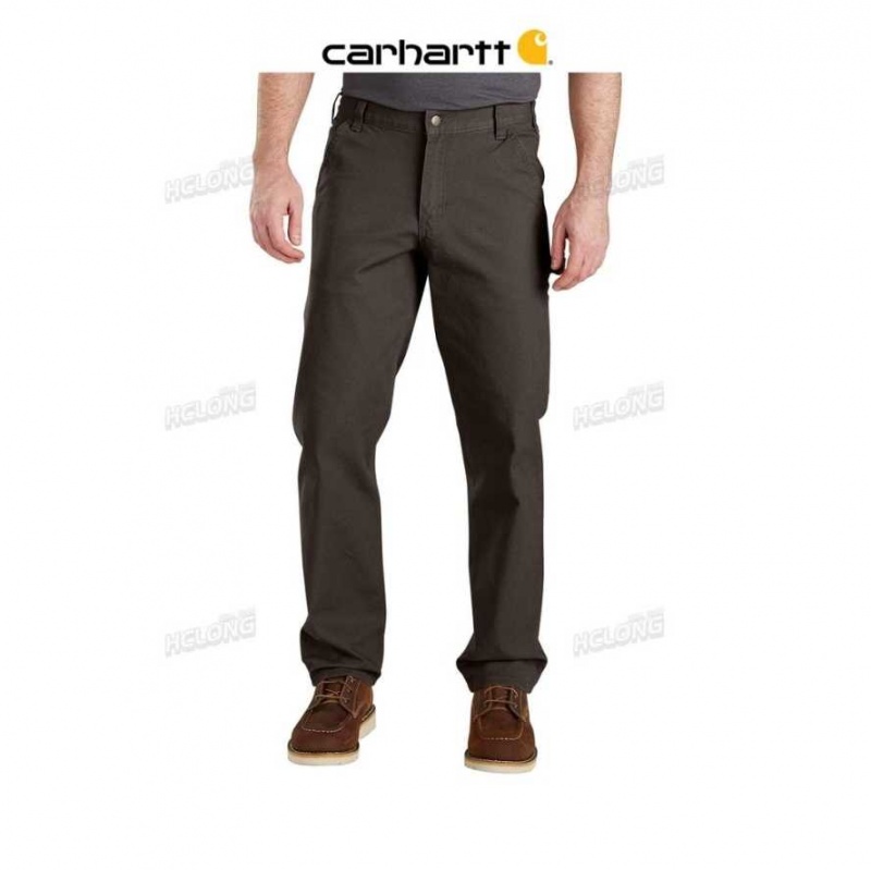 Carhartt Rugged Flex Relaxed Fit Duck Utility Work Pant Dark Coffee | TH0001605