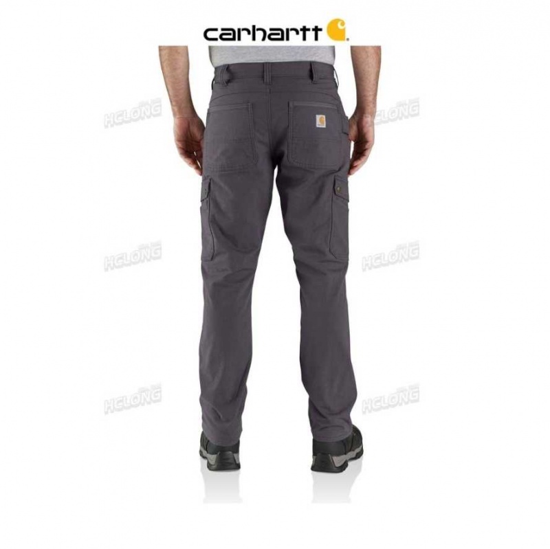 Carhartt Rugged Flex Relaxed Fit Ripstop Cargo Fleece-Lined Work Pant Shadow | TH0001653