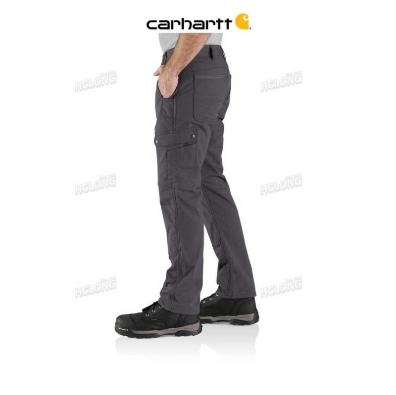 Carhartt Rugged Flex Relaxed Fit Ripstop Cargo Fleece-Lined Work Pant Shadow | TH0001653