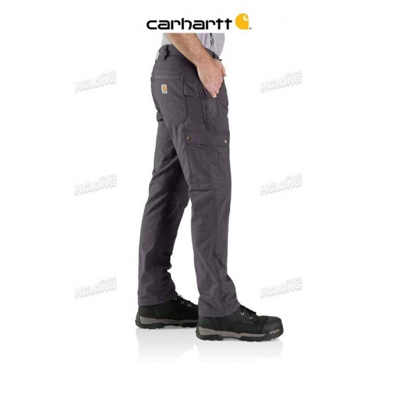 Carhartt Rugged Flex Relaxed Fit Ripstop Cargo Fleece-Lined Work Pant Shadow | TH0001653