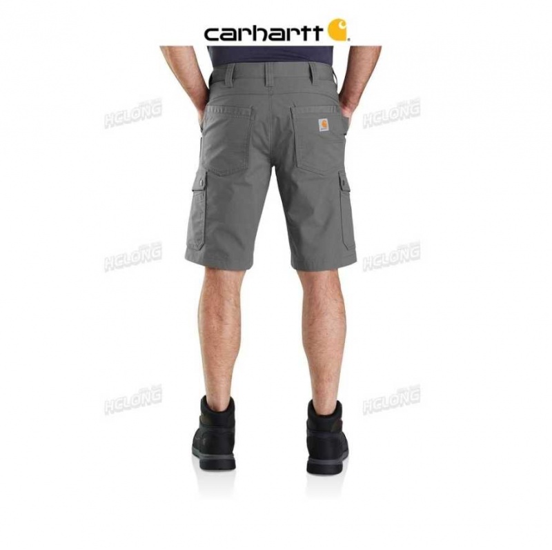 Carhartt Rugged Flex Relaxed Fit Ripstop Cargo Work Short Steel | TH0001876