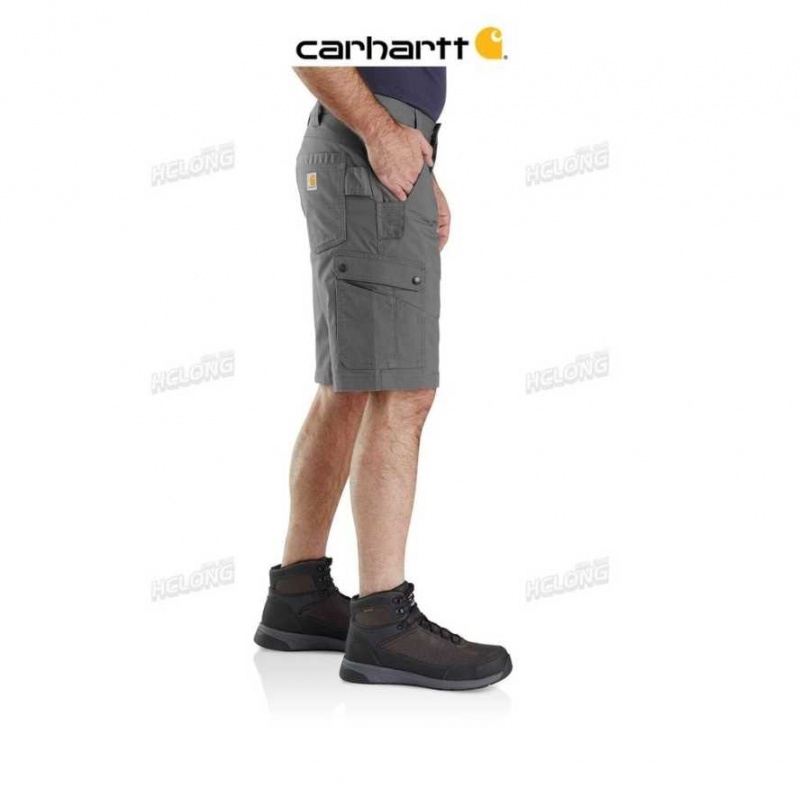 Carhartt Rugged Flex Relaxed Fit Ripstop Cargo Work Short Steel | TH0001876