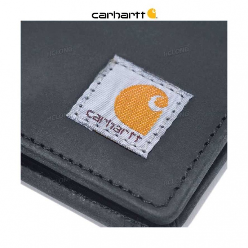 Carhartt Saddle Leather Bifold Black | TH0002763