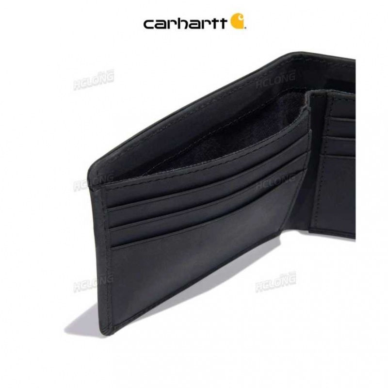 Carhartt Saddle Leather Bifold Black | TH0002763