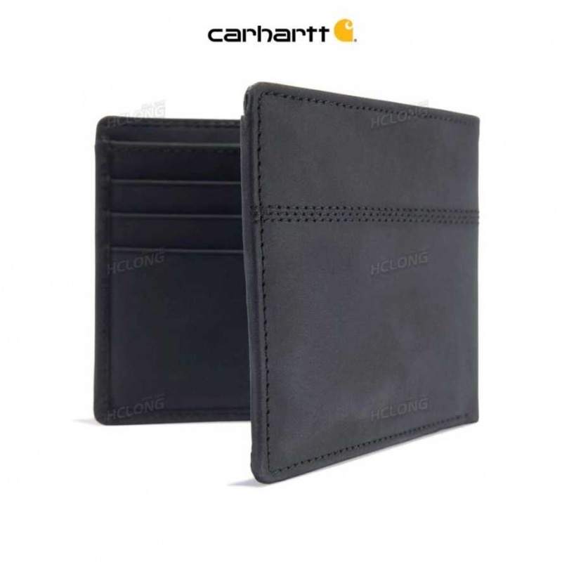 Carhartt Saddle Leather Bifold Black | TH0002763