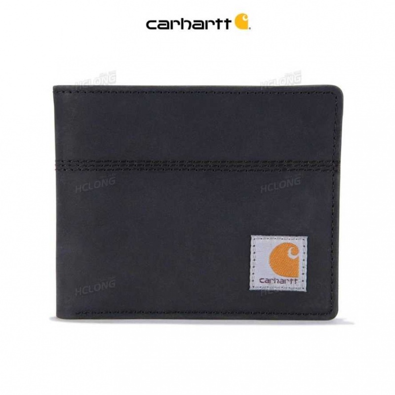 Carhartt Saddle Leather Bifold Black | TH0002763