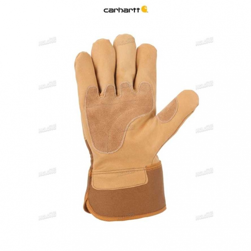 Carhartt Safety Cuff Work Glove Brown | TH0001099