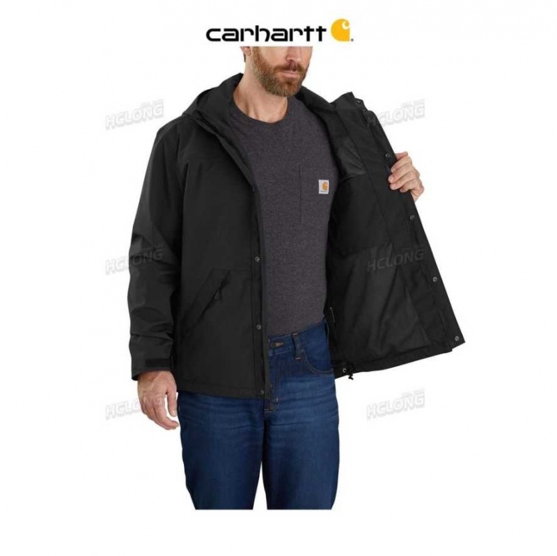 Carhartt Storm Defender Loose Fit Heavyweight Jacket Black | TH0000186