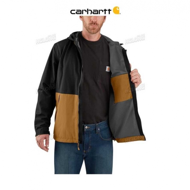 Carhartt Storm Defender Loose Fit Midweight Utility Jacket Black / Brown | TH0000163