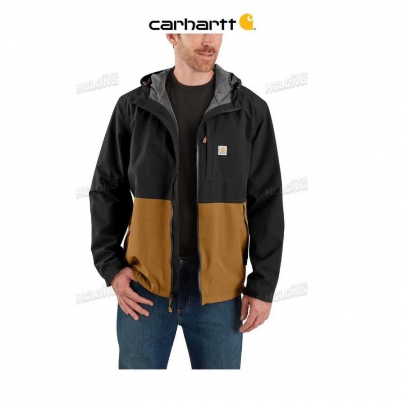 Carhartt Storm Defender Loose Fit Midweight Utility Jacket Black / Brown | TH0000163